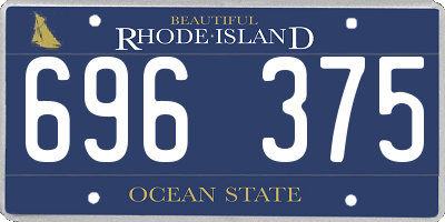 RI license plate 696375