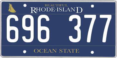 RI license plate 696377