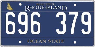 RI license plate 696379
