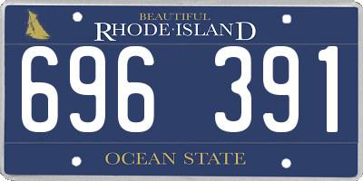 RI license plate 696391