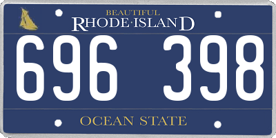 RI license plate 696398
