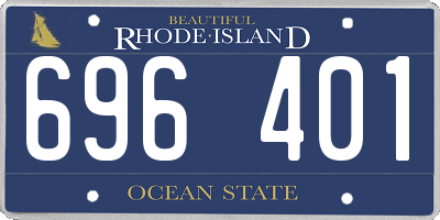RI license plate 696401