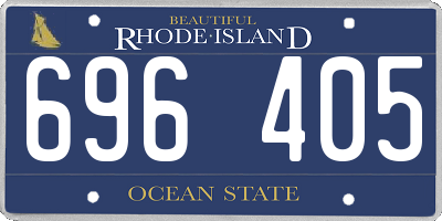RI license plate 696405