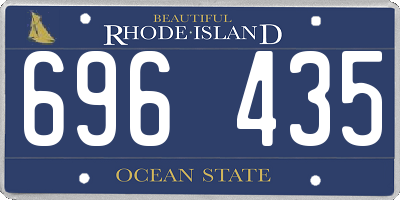 RI license plate 696435