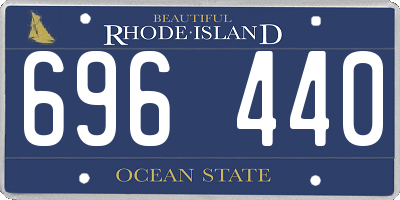 RI license plate 696440