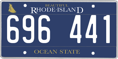 RI license plate 696441