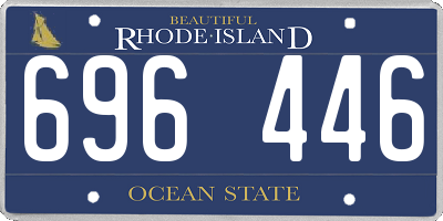 RI license plate 696446