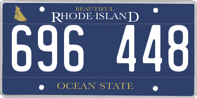 RI license plate 696448