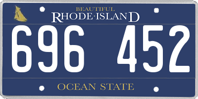 RI license plate 696452