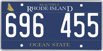 RI license plate 696455