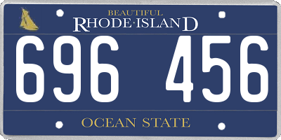 RI license plate 696456