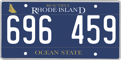 RI license plate 696459