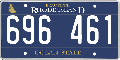 RI license plate 696461