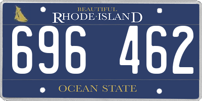 RI license plate 696462