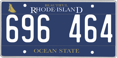 RI license plate 696464