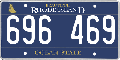 RI license plate 696469