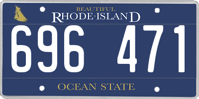 RI license plate 696471