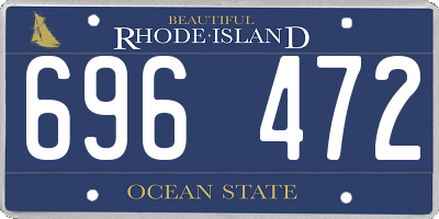RI license plate 696472
