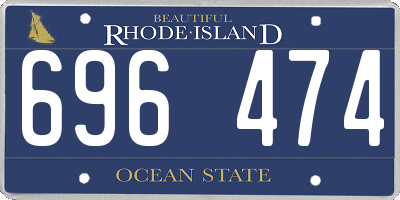 RI license plate 696474