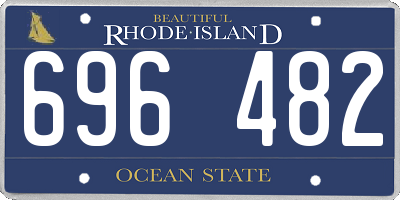 RI license plate 696482
