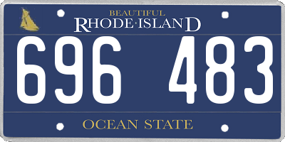 RI license plate 696483
