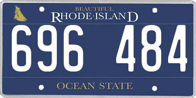 RI license plate 696484