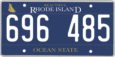 RI license plate 696485