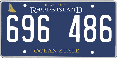 RI license plate 696486