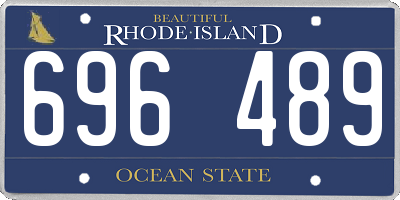 RI license plate 696489
