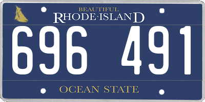 RI license plate 696491