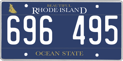 RI license plate 696495