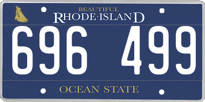 RI license plate 696499