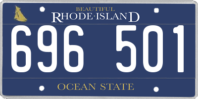 RI license plate 696501