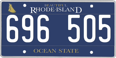 RI license plate 696505