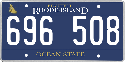 RI license plate 696508
