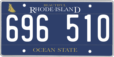 RI license plate 696510