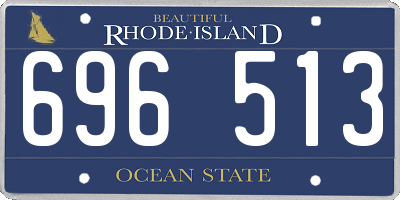 RI license plate 696513