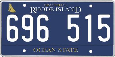 RI license plate 696515