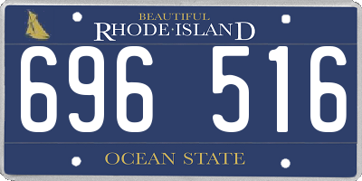 RI license plate 696516