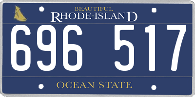 RI license plate 696517