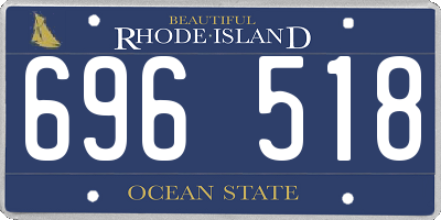 RI license plate 696518