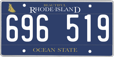 RI license plate 696519