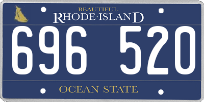 RI license plate 696520