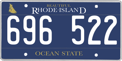 RI license plate 696522