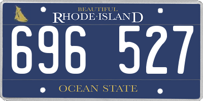 RI license plate 696527