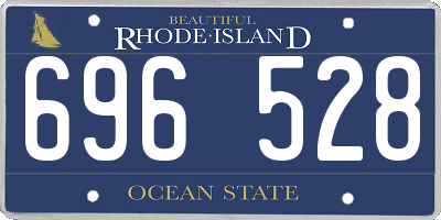 RI license plate 696528