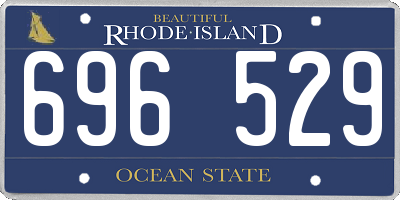 RI license plate 696529