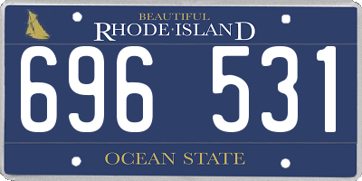 RI license plate 696531