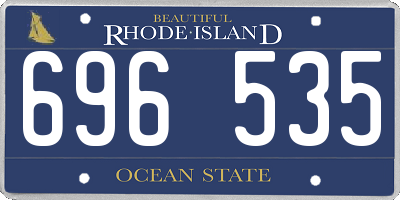 RI license plate 696535