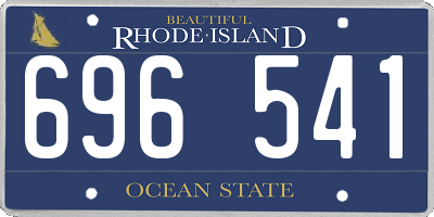 RI license plate 696541